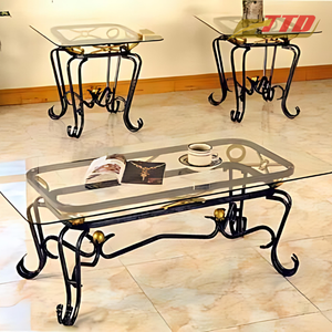 Mesa de Centro y sillas de hierro hechas a mano, proveedor de Vietnam de juegos de muebles de exterior y patio de inspiración vintage - Product Image 5