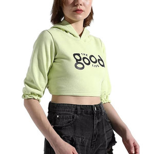 Sudaderas Cortas con Capucha a Precio Razonable, Diseño Personalizado, Ropa Urbana, Sudaderas Cortas con Capucha para Mujer - Product Image 2