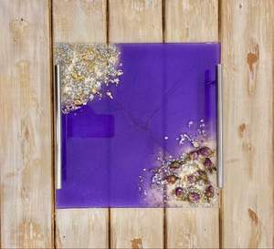 PRODUCT BEST HANDMADE MODERN RESIN TRAY Elegant Rounded Disposable Eco-Friendly Tray for Serving and Home Styling - Product Image 6