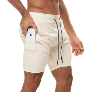 <b>Mens</b> Athletic Casual Jogger <b>Shorts</b> <b>Zipper</b> <b>Pockets</b> Quick Dry Solid 100% Cotton Breathable Activewear Running <b>Shorts</b> - Product Image 6