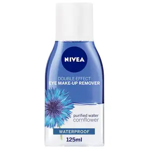 Nivea Oogmake-Up Verwijderaar, Dubbel Effect Gevoelige Wimpers Bescherming, 125Ml