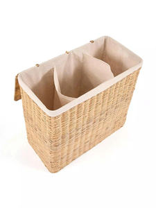 Cesta de Lavandería de Ratán Natural de Vietnam, OEM ODM, Cesta de Almacenamiento Tejida a Mano, Ecológica, Rústica, Organizador de Hogar, Muebles - Product Image 2