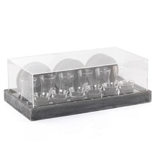 Juego de Tazas de Té y Café de Resina Epoxi Premium de 12 Piezas con Platos y Cúpula Acrílica, Caja de Regalo Hecha a Mano Istikana para Eid Ramadán - Product Image 5