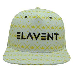 Sombreros Snapback de 5 paneles con corona impresa personalizada, gorras de calle de ala plana con logotipo bordado en 3D, proveedor de Vietnam OEM L01 - Product Image 1