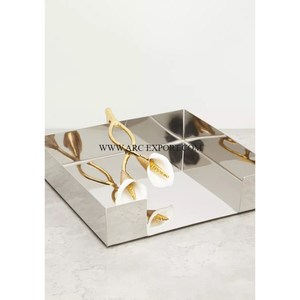 Porta pañuelos de mesa de metal de la más alta calidad, diseño moderno, duradero, personalizable, de lujo, clásico, multiusos - Product Image 4
