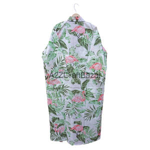 Kimono de algodón Floral de verano para mujer, ropa de dormir de noche informal/playa/festivales junto a la piscina, cintura elástica, primavera tradicional - Product Image 6