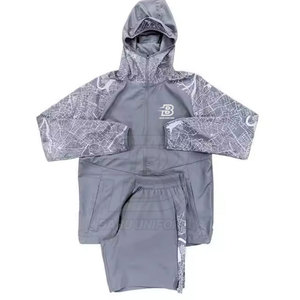 Conjuntos de sudaderas con capucha cortavientos de Color personalizado de alta calidad a bajo precio 2025 para hombres, conjuntos de sudaderas con capucha cortavientos más vendidos - Product Image 4