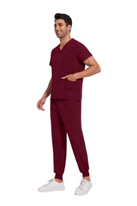 Gran oferta de uniformes médicos de enfermería para hombres y mujeres, conjuntos de corredores de Hospital con detección de aguja, Material de poliéster/Rayón - Product Image 4