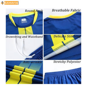 SAMAVIA équipe maillot de football Kit Logo personnalisé Football uniforme ensemble respirant séchage rapide formation vêtements de sport OEM disponible - Product Image 3