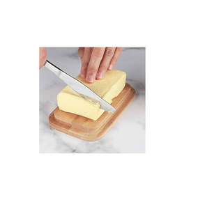 Boîte à beurre en bois unique Boîte à beurre rectangulaire Plateau de rangement pour fromage Vaisselle Taille personnalisée et vente - Product Image 5