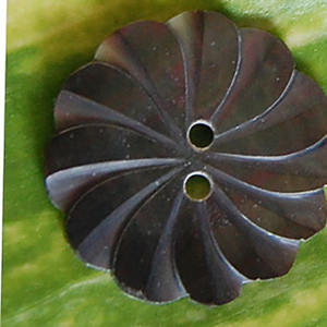 Botones de Concha Natural Ecológicos con Tacto Real, Tallados con Técnica Pulida, Motivo Floral, Joyería de Concha - Product Image 4