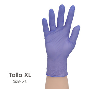 Disposable Nitrile Gloves, Blue, XL, 3.5 gms. Box of 100 units. - Product Image 2
