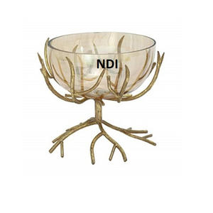 Tazón de Metal profundo para almacenamiento de frutas y verduras decorativas de mesa, artículos de catering para el hogar, tazón de servidor de frutas decorativo - Product Image 3