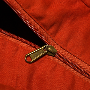 กระเป๋าผ้าสไตล์โบฮีเมียนความจุขนาดใหญ่สำหรับฤดูร้อนกระเป๋าโท้ทปักลายสีส้มพร้อมบริการโลโก้ตามสั่งจากอินเดีย - Product Image 2