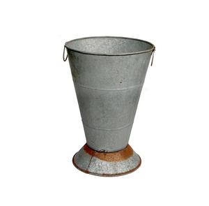 Newest Galvanized Large Planter With <b>Wire</b> Handle Indoor Outdoor Decorative <b>Flower</b> Pot Set Latest Design for Home Garden Use - Product Image 2