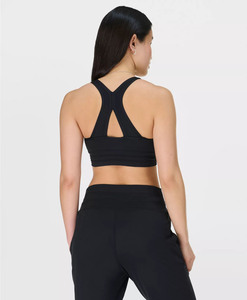 สปอร์ตบราน้ำหนักเบารองรับแรงกระแทก4ทางถอดออกได้ดูดซับเหงื่อที่พื้นหลังคอวีพร้อมบรามีรูกุญแจ - Product Image 2