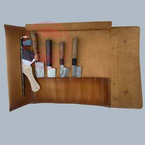 Bolsas enrollables de cuero genuino con logotipo personalizado Bolsas enrollables de cuero cómodas - Product Image 6