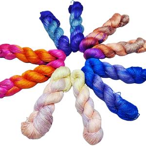 100% Pure Natural Mulberry Raw Silk Yarn Cone Spun for Hand Knitting Embroidery Weaving Dyed Ring-Factory Price - Product Image 6