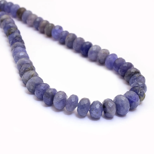 Cuentas facetadas de tanzanita de 6mm-9mm, piedra preciosa natural de tanzanita, cuentas sueltas semipreciosas para la fabricación de joyería. - Product Image 2