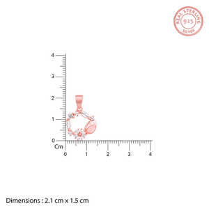 ชุดพวงมาลาสีโรสโกลด์สร้อยคอจี้แฟชั่นสามชิ้น - Product Image 4
