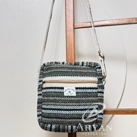 Tas Selempang Rami Desain Baru Multifungsi Bergaya Bahan Jute Dengan Katun Tas Selempang Ramah Lingkungan Tas Belanja Wanita
