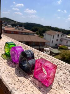 Anillo de Servilleta de Resina, Decoración de Mesa para Restaurante, Boda, Fiesta, Anillos de Servilleta de Resina Hechos a Mano, Anillo de Servilleta Personalizado - Product Image 4