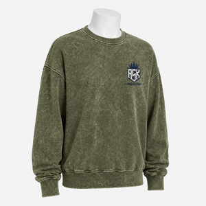 Women Acid Wash Sweatshirt Featuring Relaxed Silhouette Soft Fabric And Washed Finish For Comfortable Daily And Leisure Wear - Product Image 5