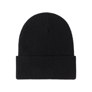 2024 logotipo personalizado al por mayor invierno gorros de punto gorra Unisex adulto fino algodón gorro de punto - Product Image 2