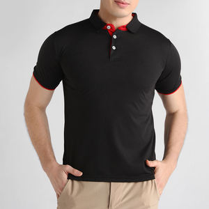 T-shirts de polo de golf respirants de couleur unie en polyester 100% de haute qualité pour hommes vente en gros - Product Image 1