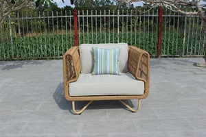 Ensemble de canapés d'extérieur en osier et rotin élégant RASF-174 pour villa, jardin et patio confortables - Product Image 3