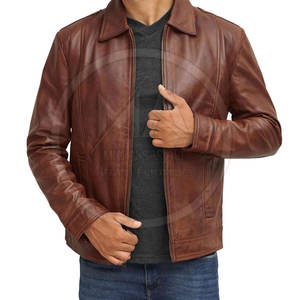 Chaqueta de Cuero para Hombre Resistente al Viento, de Alta Calidad, en Oferta, con el Mejor Diseño, Ropa Masculina con Chaquetas Competitivas - Product Image 3