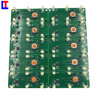 Placa de circuito para lámpara trasera, placa PCB para iluminación de acuarios, placa de circuito PCBA de 4 dígitos y 5 pulgadas para linterna LED, placa de circuito para linterna/torcha