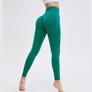 Mallas de Yoga sin costuras para mujer, pantalones de Fitness de cintura alta, ropa deportiva de entrenamiento de gimnasio, pantalones de Yoga activos elásticos con Control de barriga - Product Image 1
