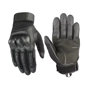 Gants de course en cuir véritable pour hommes, protection des articulations en fibre de carbone, compatibles écran tactile, pour motards et pilotes de moto - Product Image 2