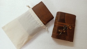 วารสารหนังกุญแจพร้อมกระเป๋าหูรูดทำจากผ้าฝ้ายมีขนาด5*7และ6*8นิ้ว - Product Image 6