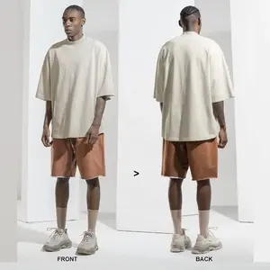 Vente chaude couleur personnalisée et Design hommes t-shirts vierges personnalisés 100% coton t-shirts unis coton respirant t-shirt - Product Image 6