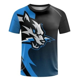 Camisetas para hombre, Camiseta deportiva transpirable de manga corta con estampado 3D para hombre, nuevo uniforme de bádminton y mesa superior rápido transfronterizo - Product Image 3