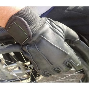 Gants de course de fauteuil roulant en cuir de vachette de haute qualité Gants de protection des mains résistants à l'abrasion pour les activités de plein air - Product Image 5