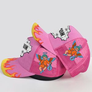 หมวกเบสบอลลายดอก3D ผ้ากำมะหยี่เทอร์รี่สตรีทปรับแต่งได้หมวก5แผงผ้าออกซ์ฟอร์ดของคุณเอง - Product Image 5