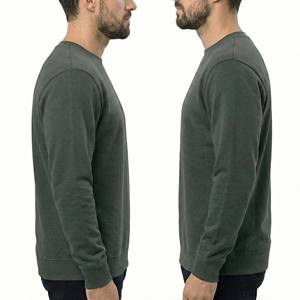 Nouvelle Arrivée Mode Hiver Décontractée Coupe Classique Sweat-shirt Homme en Polaire 100% Coton Imprimé Unique Ligne de Horizont Urbain Manches Longues Col Rond - Product Image 4