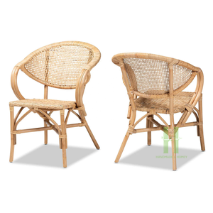 Chaises longues modernes en rotin pour salle de cuisine Fauteuil en osier Collection de meubles en rotin artisanal HNH pour 2024 - Product Image 5