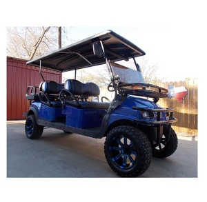 Carrito de golf elevado de 4 plazas, duradero, con potente sistema de propulsión eléctrica, ideal para campus, turismo y viajes de ocio. - Product Image 2