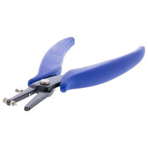 Alicates de joyería de acero inoxidable de la mejor calidad al por mayor, equipo de herramientas de joyería con doble punzón y logotipo personalizado con mango de PVC - Product Image 2