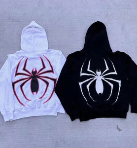 Nouvelle arrivée Designs personnalisés et logo Pull à capuche personnalisé Spider Design Hoodies couleurs unies Hoodie OEM - Product Image 2