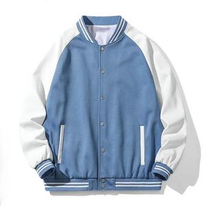 High Quality Unisex Winter <b>Varsity</b> <b>Jacket</b> with Stand Collar and Front Logo <b>Vintage</b> Style Breathable Cotton/Spandex Fabric - Product Image 4