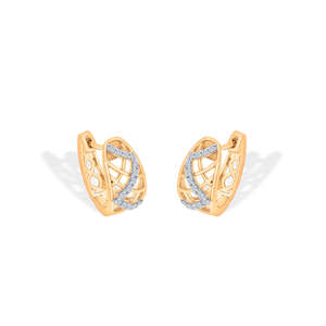 Boucles d'oreilles Eternal Swirls en or et diamants pour femmes - Product Image 3