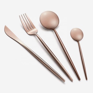 Couverts en métal rond royal Couverts en acier inoxydable plaqués argent pour événement de mariage - Product Image 4