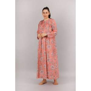 Modern Women Cotton Nightwear Full Sleeve <b>Long</b> Night Dress and Smooth Comfortable <b>Nighty</b> Night Suit Collection - Product Image 3