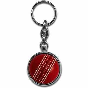 2025 Power Hint OEM Logo personnalisé porte-clés balle de cricket en acier inoxydable de haute qualité avec néoprène Silicone étanche - Product Image 1