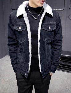 Veste en jean pour homme avec polaire Vestes de camionneur extensibles coupe ajustée Manteau en denim classique et décontracté pour l'hiver - Product Image 2